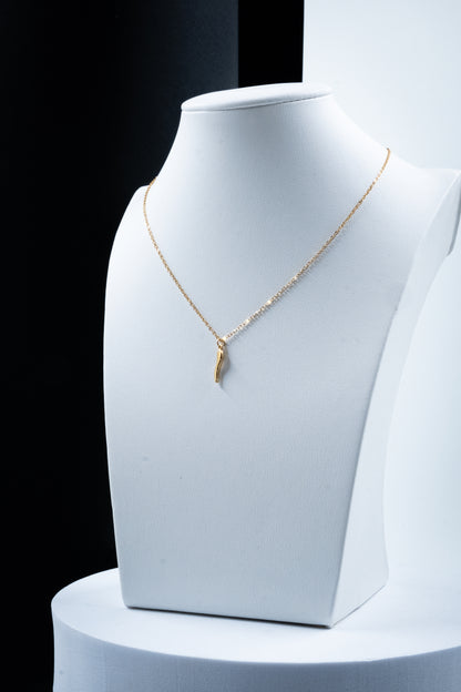 COLLANA CORNETTO PICCOLO ORO