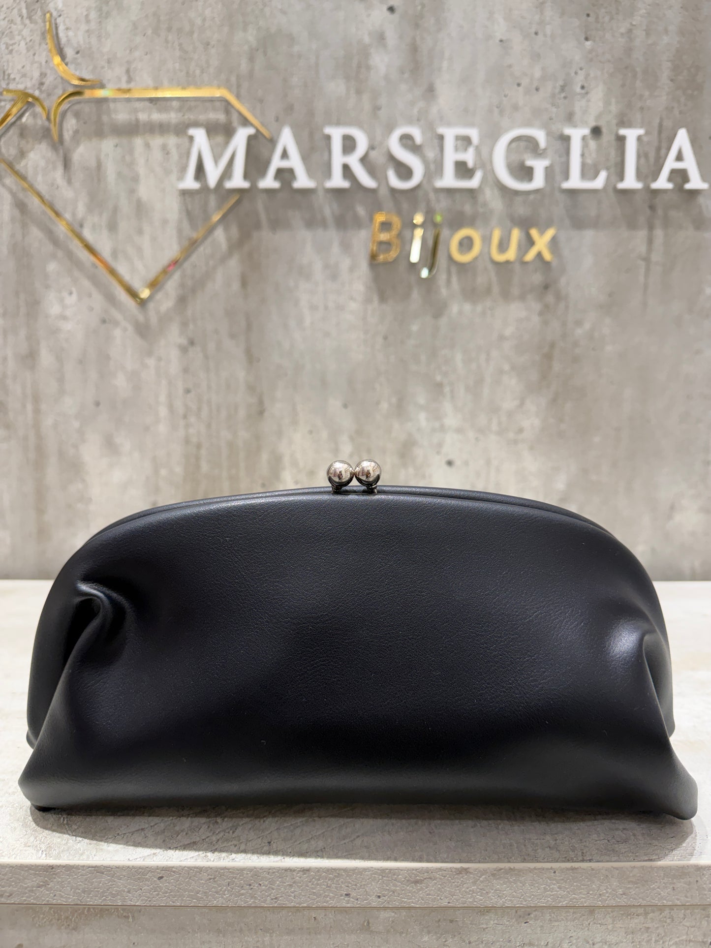 CLUTCH LISCIA NERO