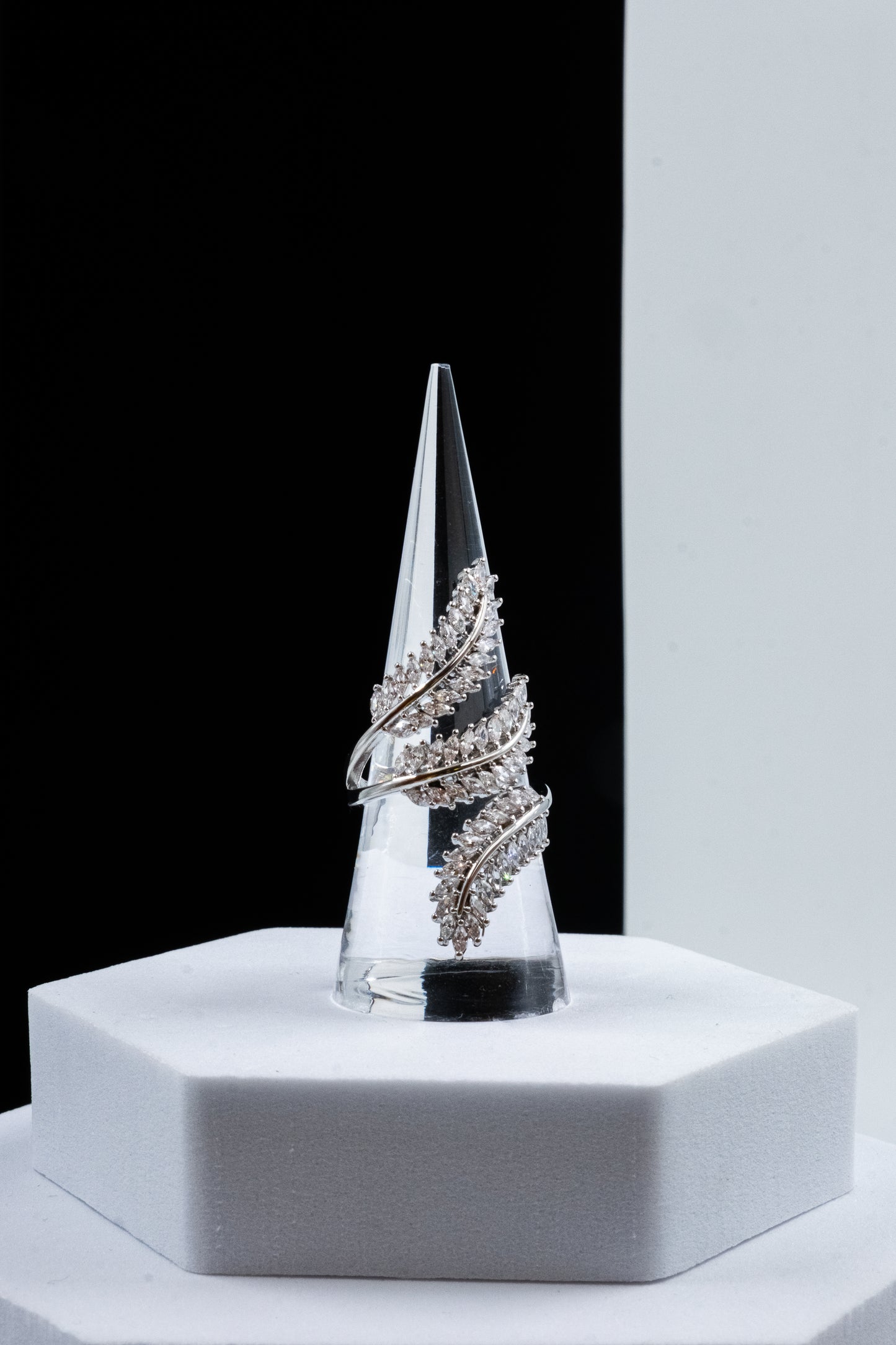 ANELLO 3 FOGLIE ARGENTO