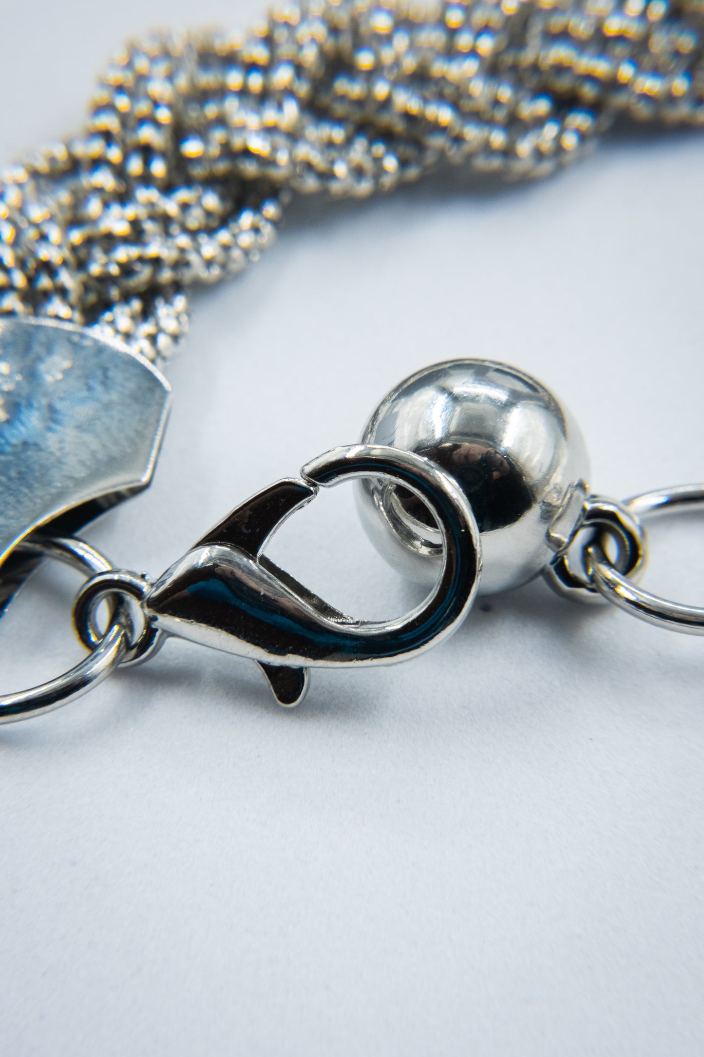 CINTURA INTRECCIATA ARGENTO