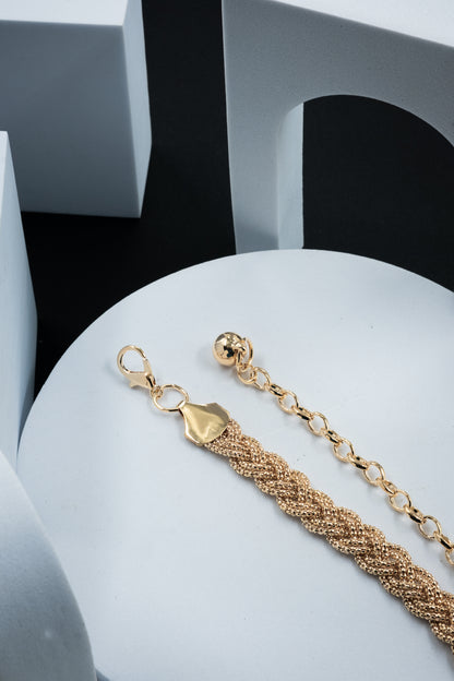 CINTURA INTRECCIATA ORO