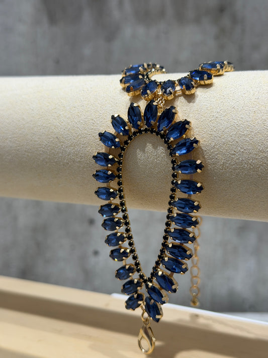 BRACCIALE A FASCIA FASHION BLU NOTTE
