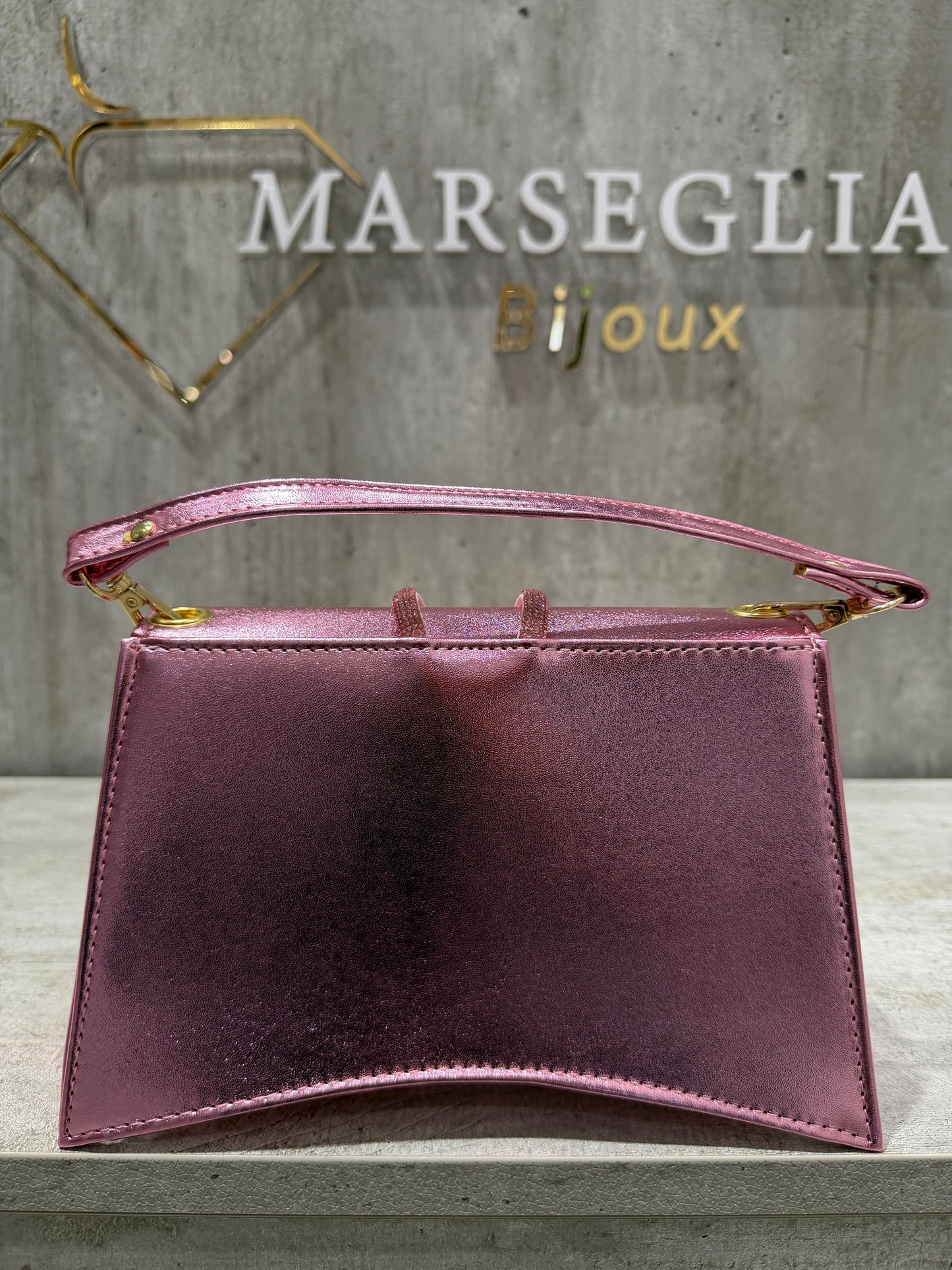 POCHETTE METAL ROSA