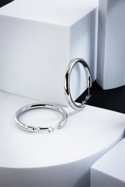 CERCHI A TUBO ARGENTO 50 mm