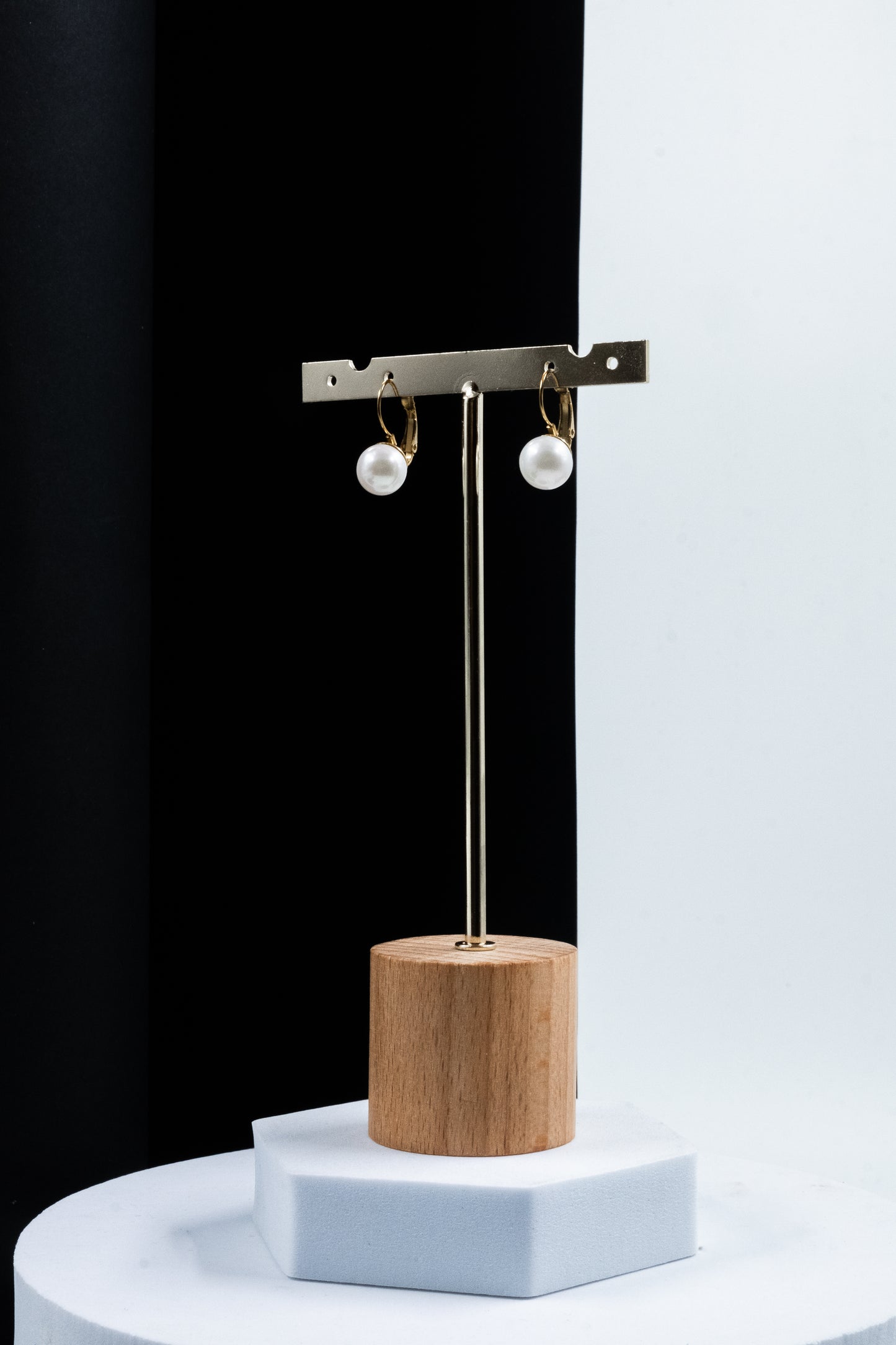 ORECCHINI PERLA PENDENTE ORO 10 MM