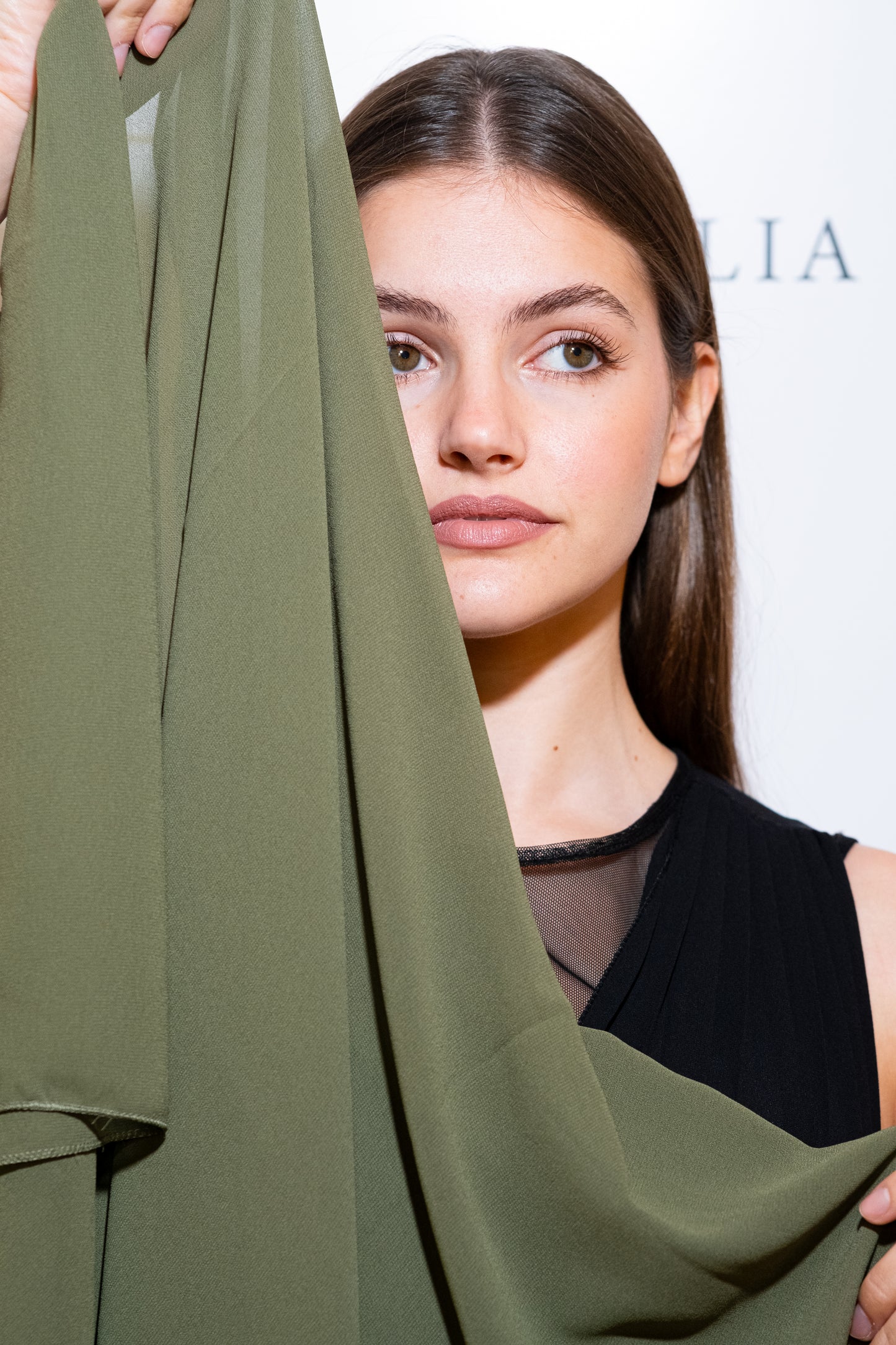 STOLA CHIFFON VERDE SALVIA