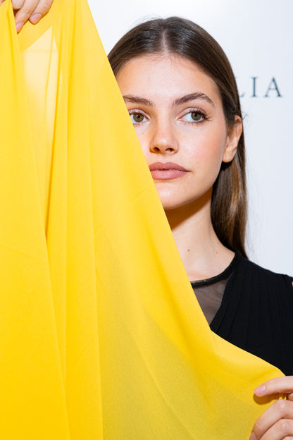 STOLA CHIFFON GIALLA