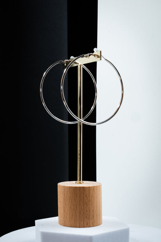 CERCHI SOTTILI ARGENTO 60 mm