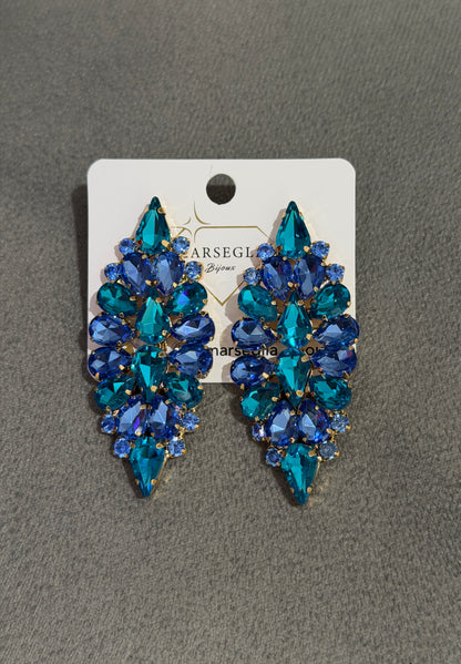 ORECCHINI FASHION BLU & AZZURRO