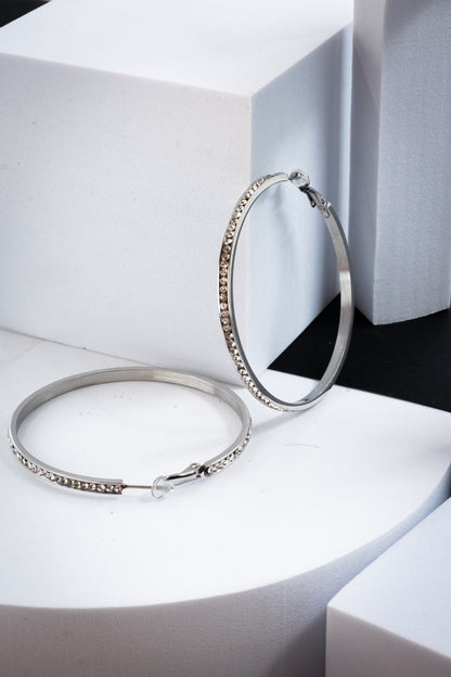 CERCHI DIAMOND ARGENTO 60 mm