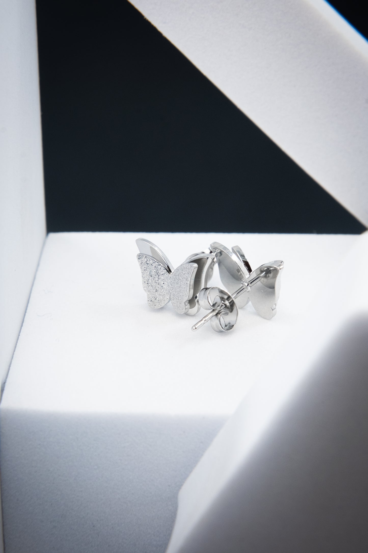 ORECCHINI FARFALLA 3D ARGENTO