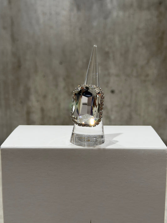 ANELLO RETTANGOLARE FASHION ARGENTO