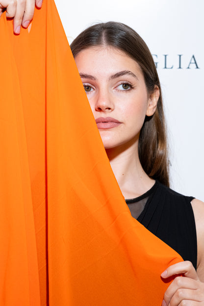 STOLA CHIFFON ARANCIONE