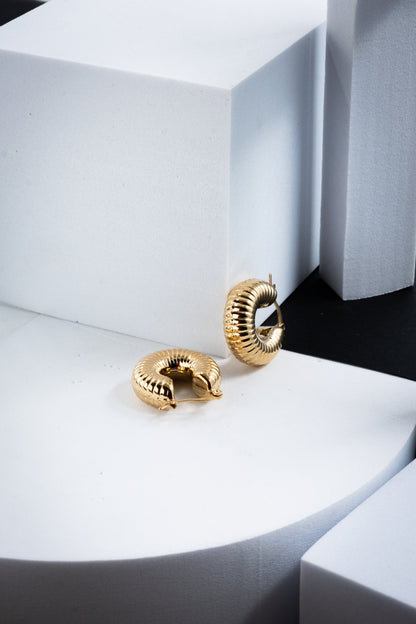 CERCHI RIGATI ORO 2 CM