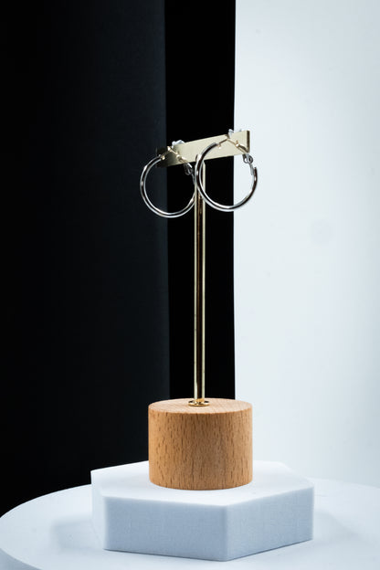 CERCHI SOTTILI ARGENTO 25 mm