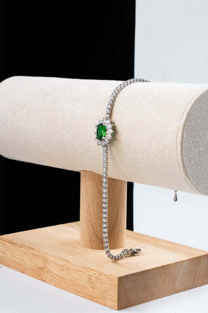 BRACCIALE KATE ARGENTO & VERDE