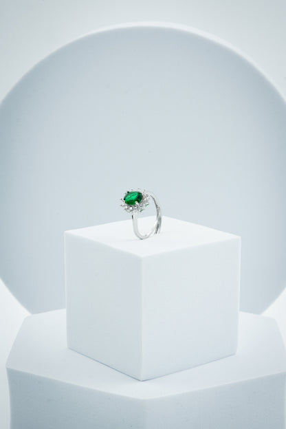 ANELLO KATE ARGENTO & VERDE