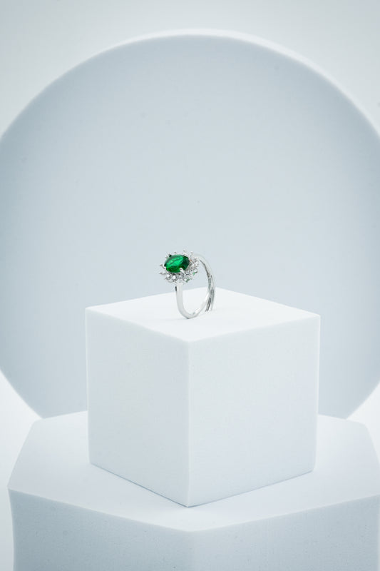 ANELLO KATE ARGENTO & VERDE