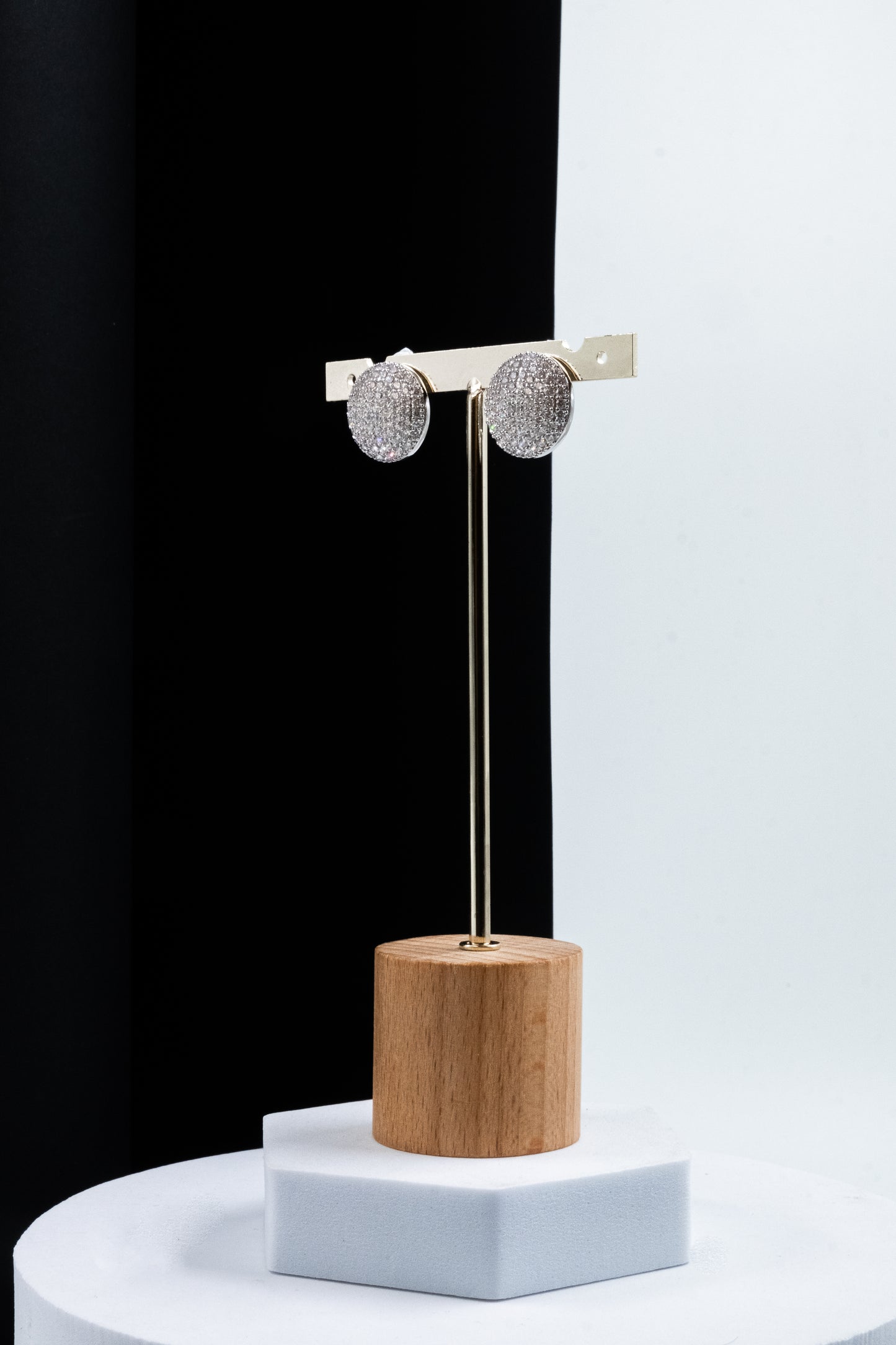 ORECCHINI CLIP BOTTONE ARGENTO