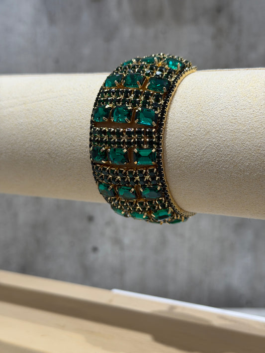 BRACCIALE RIGIDO FASHION VERDE SCURO