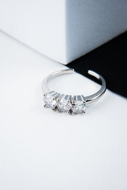 ANELLO TRILOGI ARGENTO 4 MM