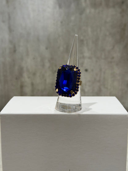 ANELLO RETTANGOLARE FASHION BLU ELETTRICO