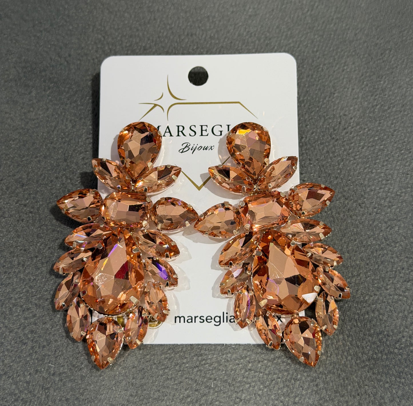 ORECCHINI CLIP FASHION ROSA ANTICO