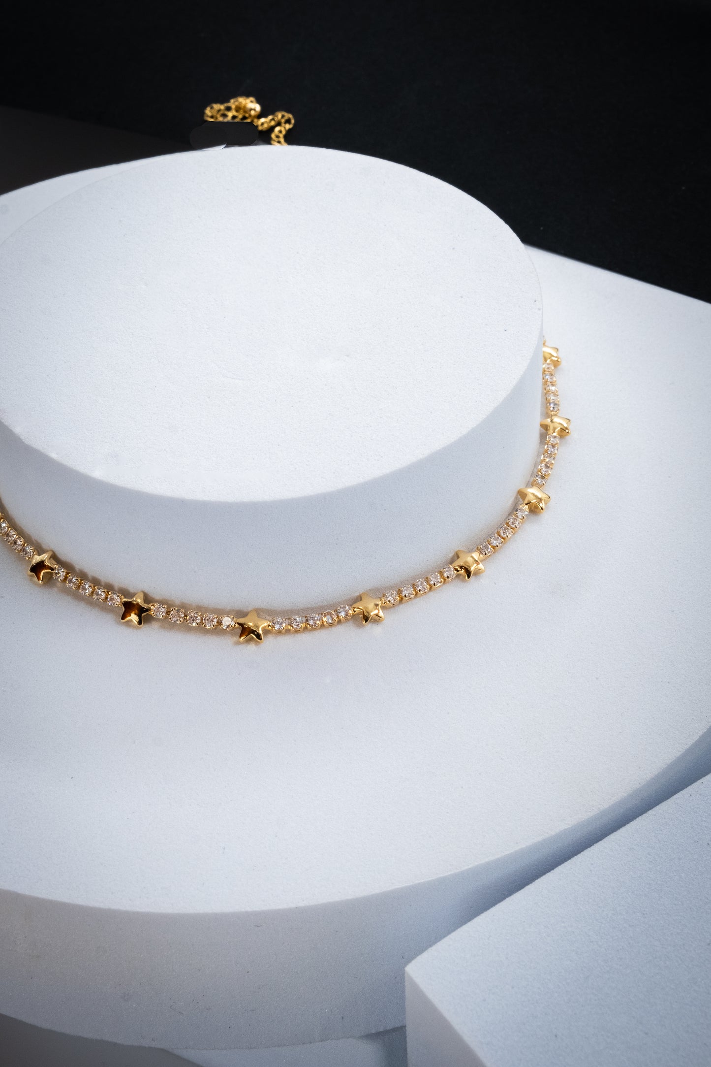 COLLANA TENNIS & STELLE ORO