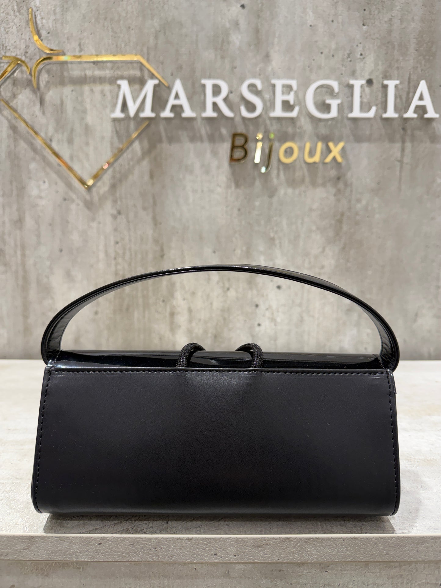 POCHETTE BIMATERIALE NERO