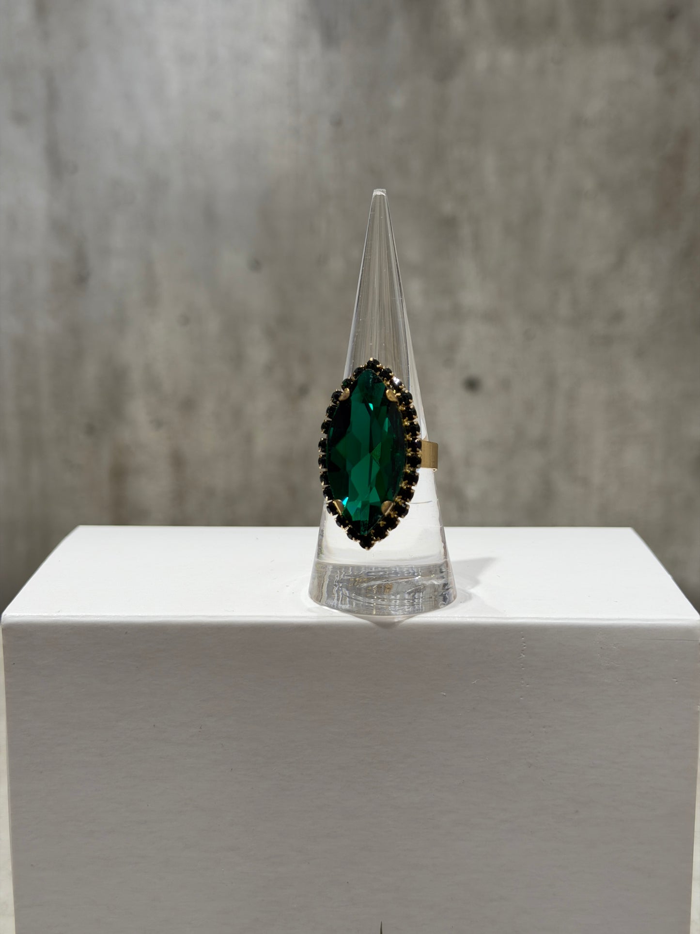 ANELLO GOCCIA FASHION VERDE SCURO