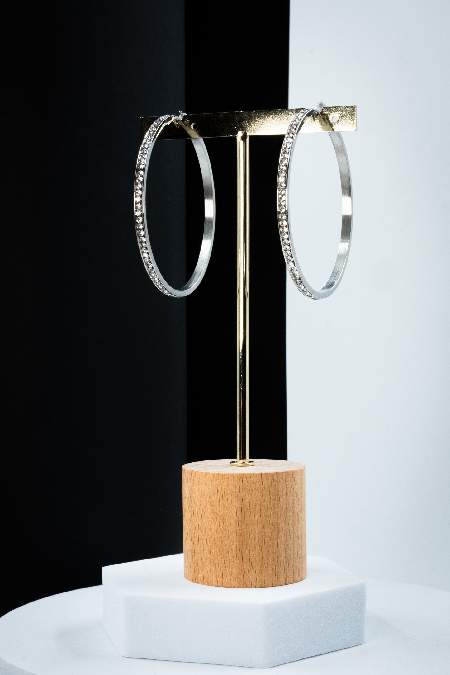 CERCHI DIAMOND ARGENTO 60 mm