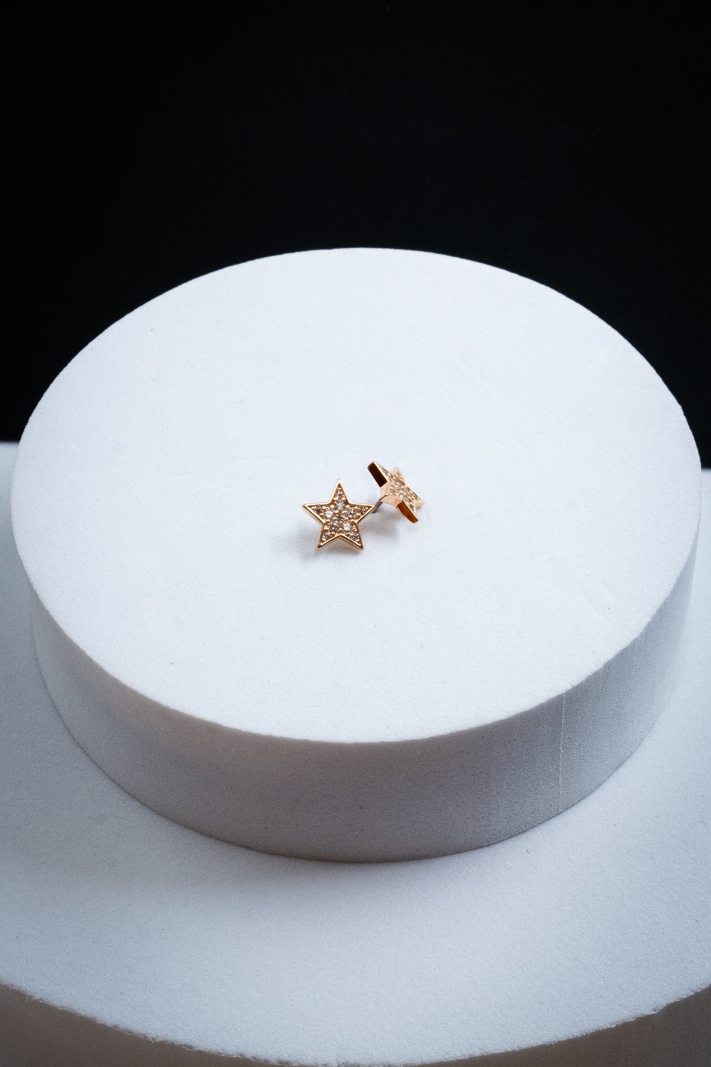 SET ORECCHINI STELLE CRISTALLI ORO