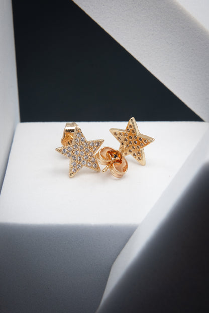 ORECCHINI STELLA CRISTALLI ORO