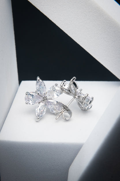 ORECCHINI FIORE ARGENTO