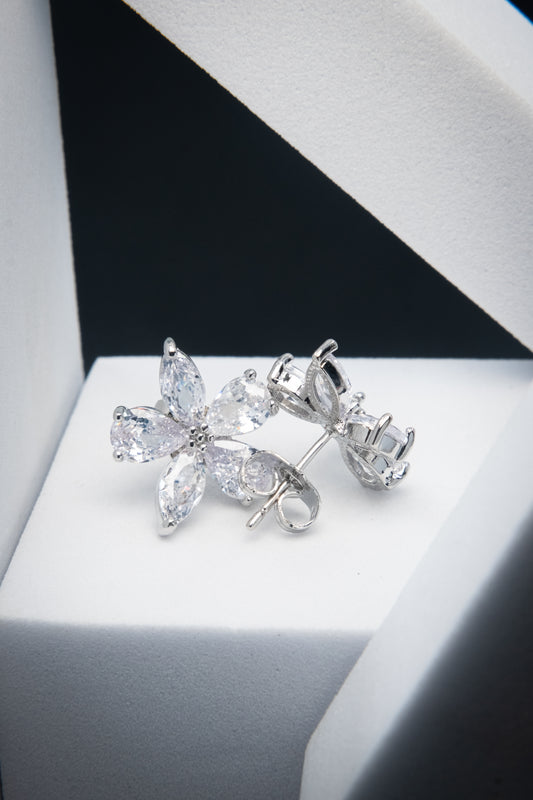 ORECCHINI FIORE ARGENTO