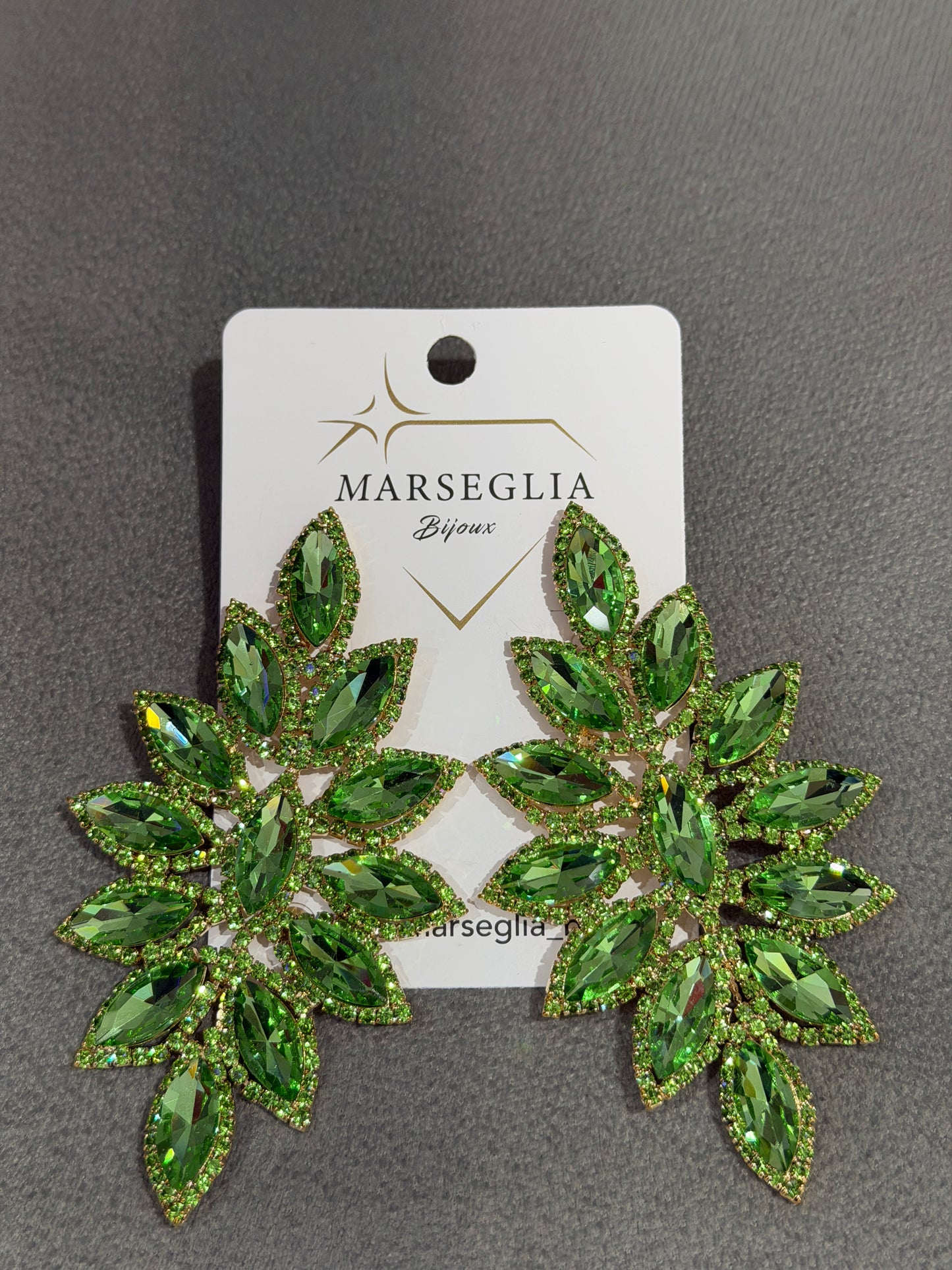 ORECCHINI FASHION VERDE CHIARO