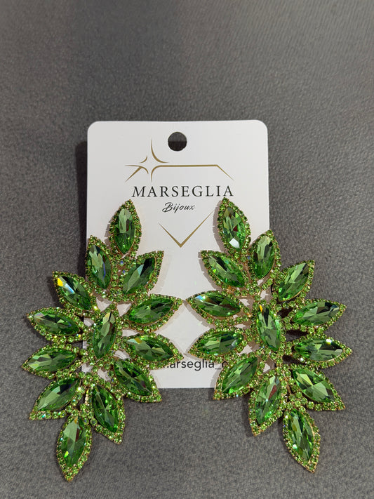 ORECCHINI FASHION VERDE CHIARO