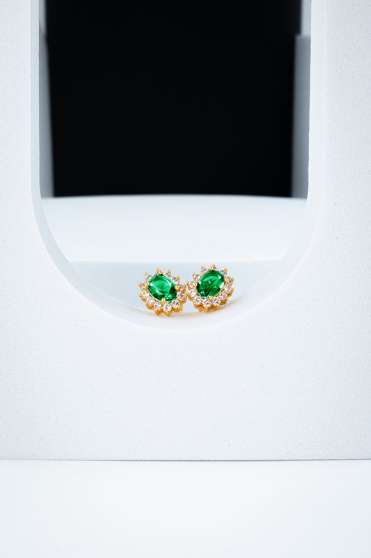 ORECCHINI KATE ORO & VERDE