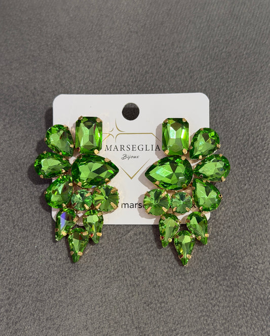 ORECCHINI FASHION VERDE CHIARO