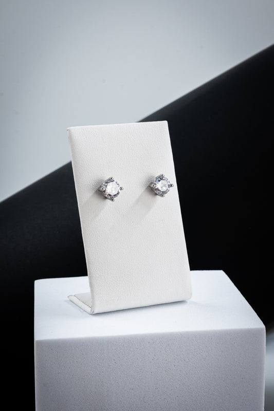 ORECCHINI PUNTO LUCE ARGENTO 6 MM