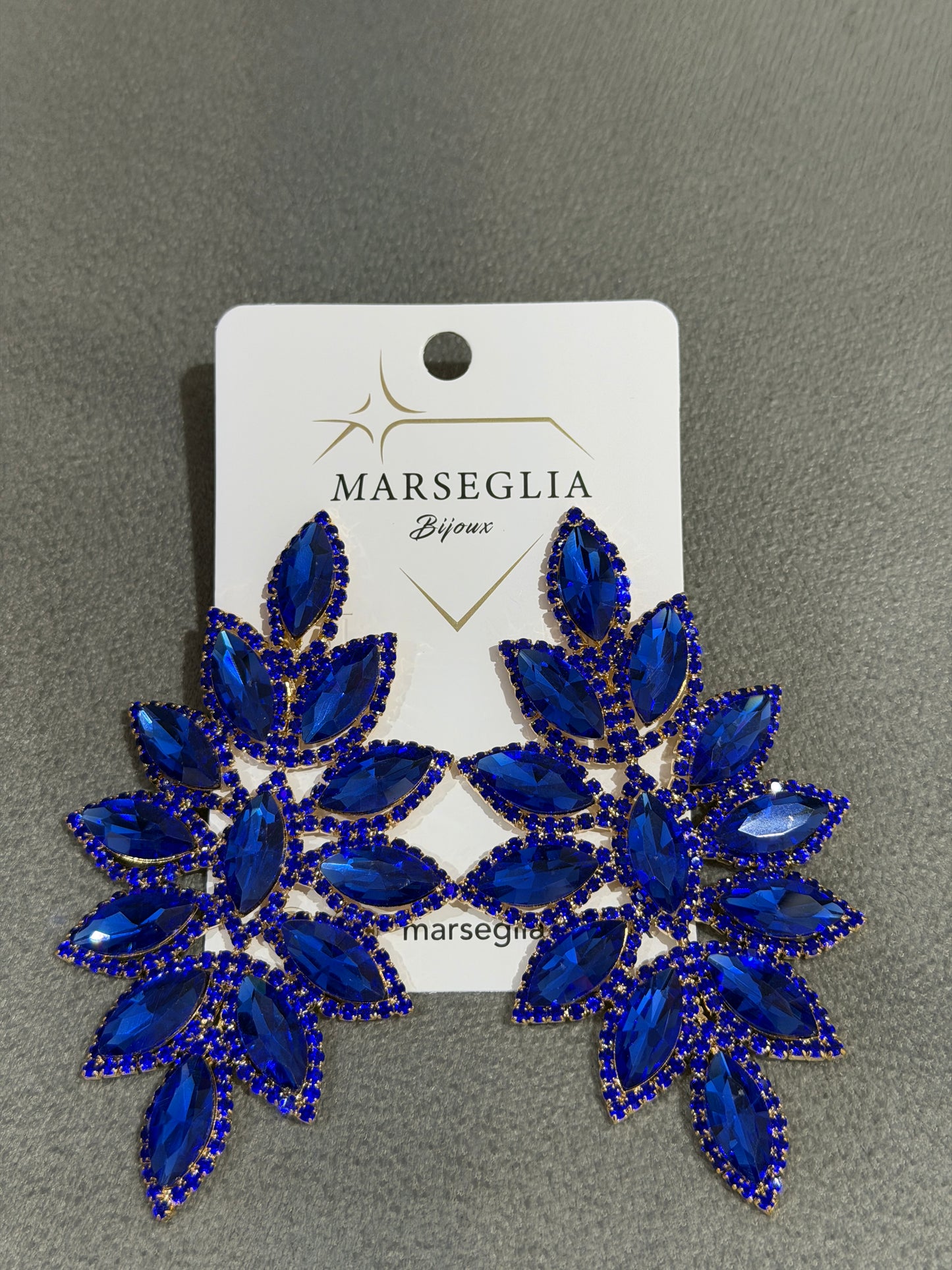 ORECCHINI FASHION BLU ELETTRICO