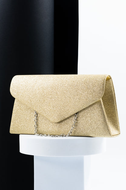 POCHETTE GLITTER ORO