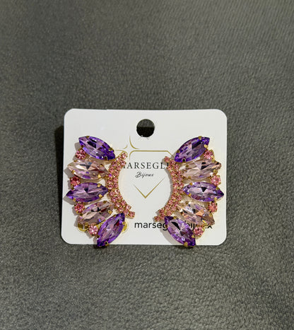 ORECCHINI FASHION GLICINE & ROSA