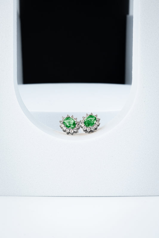 ORECCHINI KATE ARGENTO & VERDE