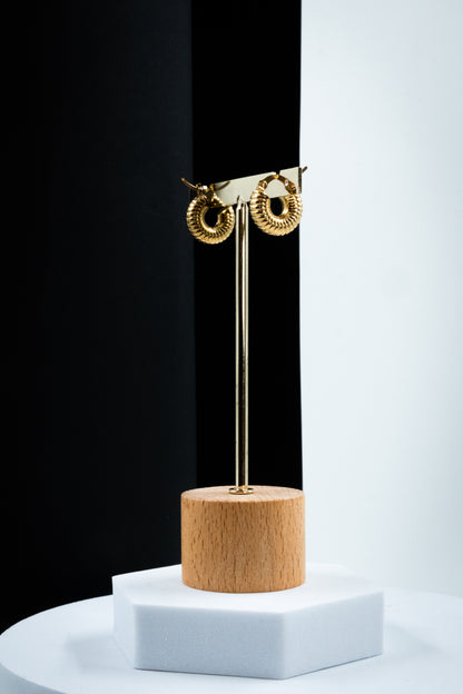 CERCHI RIGATI ORO 1,5 CM