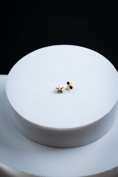 SET ORECCHINI STELLE ORO