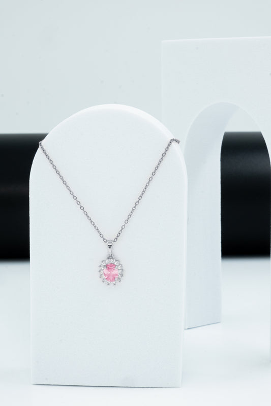 COLLANA KATE ARGENTO & ROSA