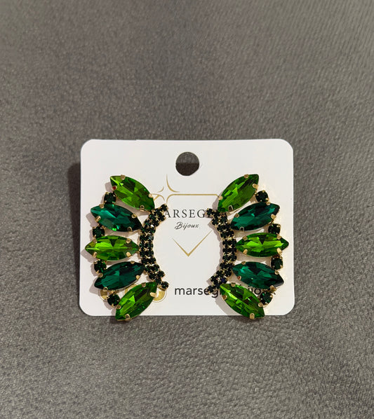 ORECCHINI FASHION VERDE CHIARO & VERDE SCURO