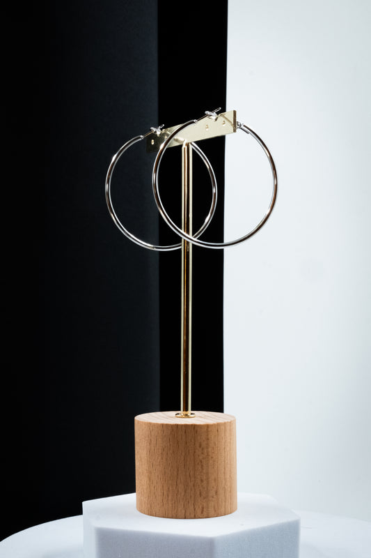 CERCHI SOTTILI ARGENTO 50 mm