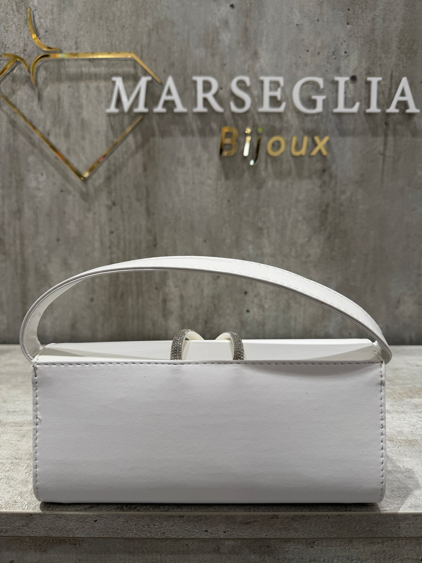 POCHETTE BIMATERIALE BIANCO